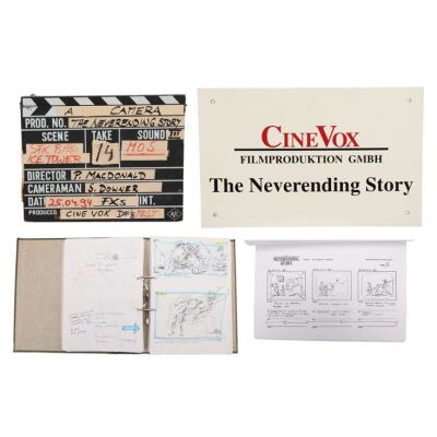 873. Clapperboard, Storyboards, and Sign ### NEVERENDING STORY III-ESCAPE FROM FANTASIA (1994)