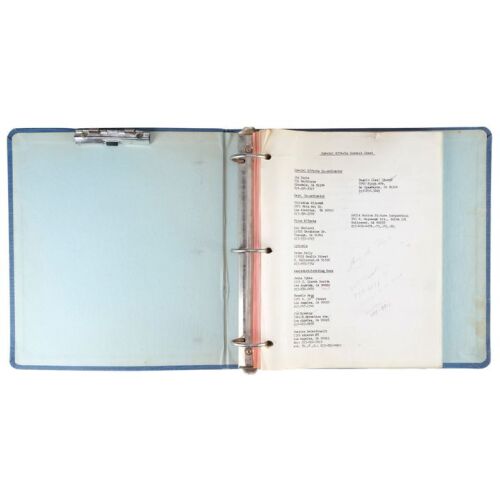 877. Christina Rideout's Bound Hand-annotated Special Effects Production Binder and Script ### NIGHTMARE ON ELM STREET, A (1984)