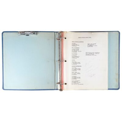 877. Christina Rideout's Bound Hand-annotated Special Effects Production Binder and Script ### NIGHTMARE ON ELM STREET, A (1984)