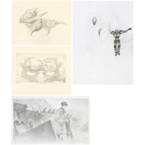 891. Set of Four Hand-drawn Keith Thompson, Wayne Barlowe, and Allen Williams Concept Sketches of Mako Mori (Rinko Kikuchi), Kaiju, and Jaeger ### PACIFIC RIM (2013)