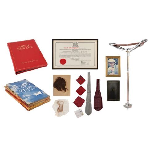 893. Peter Cushing's OBE Certificate, "This Is Your Life" Book and Collection of Personal Effects ### PETER CUSHING