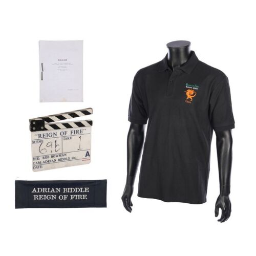919. Bound Revised Script, Clapperboard, Chairback, and Crew T-shirt ### REIGN OF FIRE (2002)