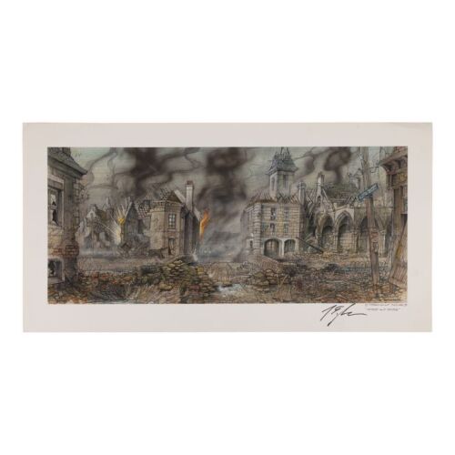 924. Phil Shearer Collection: Hand-painted Phil Shearer "Street and Bridge" Production Design-style Artwork Created for 71st Academy Award Ceremony ### SAVING PRIVATE RYAN (1998)