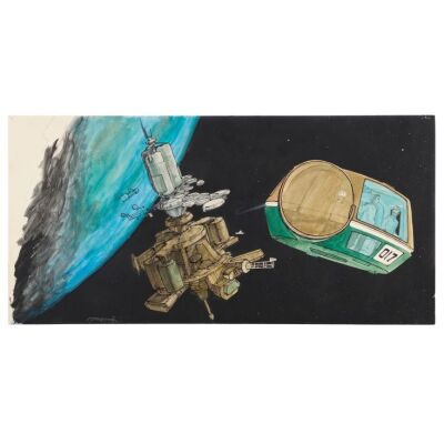 945. Hand-Painted Andrew Probert Travel Pod and Orbital Office Complex Design ### STAR TREK: THE MOTION PICTURE (1979)