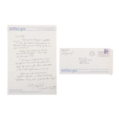 985. Mark Hamill Handwritten Letter ### STAR WARS: RETURN OF THE JEDI (1983)