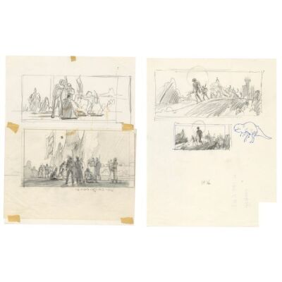 1002. Pair of Hand-drawn Ralph McQuarrie Tusken Raider Concept Sketches ### THE ILLUSTRATED STAR WARS UNIVERSE (1995)
