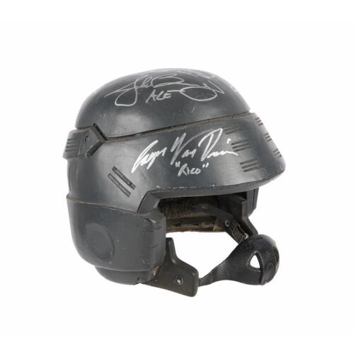 1009. Casper Van Dien, Denise Richards, Michael Ironside and Cast-Autographed Mobile Infantry M-3 Tactical Helmet ### STARSHIP TROOPERS (1997)