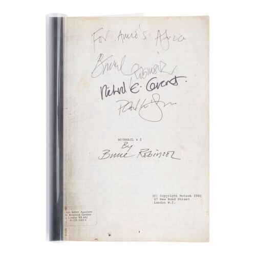 1058. Bound Bruce Robinson- and Cast-autographed Script ### WITHNAIL AND I (1987)