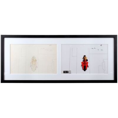 2000. Kaneda on Motorcycle - Original Production Cel and Matching Drawing ### AKIRA (1988)
