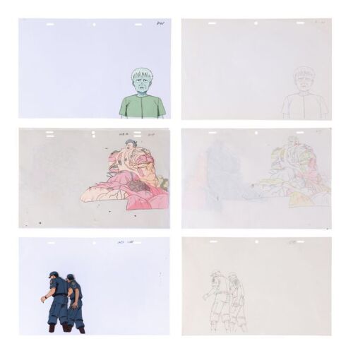2002. Tetsuo Shima, Takashi and Two Officers Original Production Cels and Matching Original Production Drawings ### AKIRA (1988)