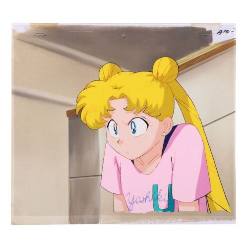 2013. Usagi Tsukino Original Hand-Painted Production Cel on Hand-Painted Production Background with Matching Douga ### SAILOR MOON (T.V. SERIES, 1992-1997)
