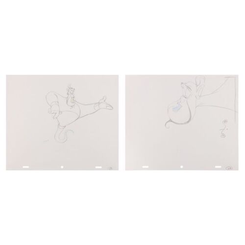 2077. The Genie - Pair of Original Production Drawings ### ALADDIN (1992)