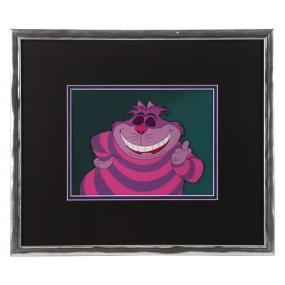 2080. Cheshire Cat Original Production Cel, Production Background and Matching Background Layout ### ALICE IN COMMUNICATIONLAND (1976)