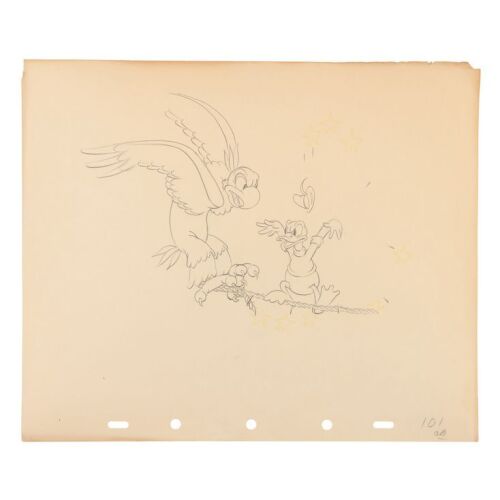 2081. Donald Duck and Eagle Original Production Drawing Initialled "C.B" ### ALPINE CLIMBERS (1936)