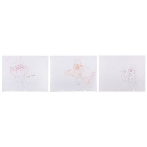 2273. Three Original Production Drawings of Cat R. Waul, One Signed by Jurgen Richter ### AN AMERICAN TAIL: FIEVEL GOES WEST (1991)