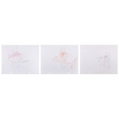 2273. Three Original Production Drawings of Cat R. Waul, One Signed by Jurgen Richter ### AN AMERICAN TAIL: FIEVEL GOES WEST (1991)