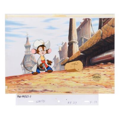 2274. Fievel Mousekewitz as Cowboy Original Production Cel ### AN AMERICAN TAIL: FIEVEL GOES WEST (1991)
