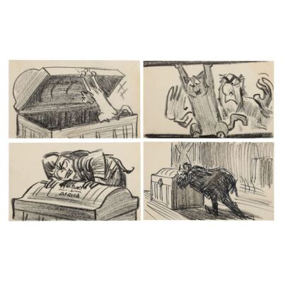 2083. Set of Four Edgar Balthazar and Thomas O'Malley Trunk Sequence Original Storyboards ### THE ARISTOCATS (1970)