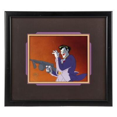 2055. The Joker Original Hand-Painted Production Cel ### BATMAN: THE ANIMATED SERIES (1992-1995)