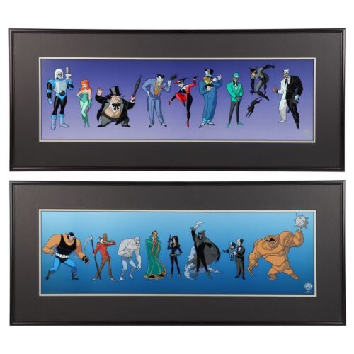 2057. Two Framed Limited Edition ''Villains of Gotham City'' Sericels ### BATMAN: THE ANIMATED SERIES (1992-1995)