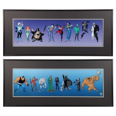 2057. Two Framed Limited Edition ''Villains of Gotham City'' Sericels ### BATMAN: THE ANIMATED SERIES (1992-1995)