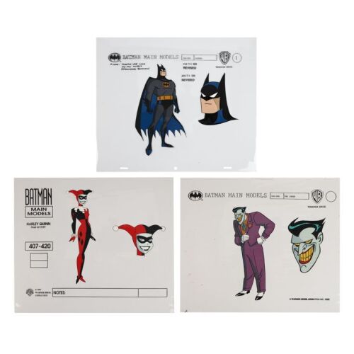 2062. Batman, Joker and Harley Quinn Hand-Painted Model Sheets ### BATMAN: THE ANIMATED SERIES (1992-1995)