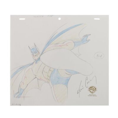 2065. Batman Kicking Original Production Drawing Autographed by Kevin Conroy ### BATMAN: THE ANIMATED SERIES (1992-1995)