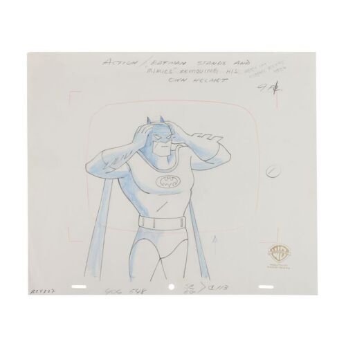 2068. Batman Removing His VR Helmet Original Production Drawing ### BATMAN: THE ANIMATED SERIES (1992-1995)
