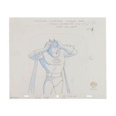 2068. Batman Removing His VR Helmet Original Production Drawing ### BATMAN: THE ANIMATED SERIES (1992-1995)