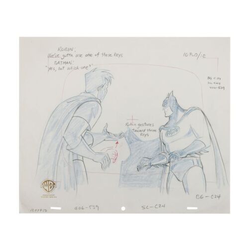 2070. Batman and Robin Making A Choice Original Production Drawing ### BATMAN: THE ANIMATED SERIES (1992-1995)
