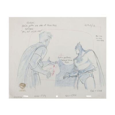 2070. Batman and Robin Making A Choice Original Production Drawing ### BATMAN: THE ANIMATED SERIES (1992-1995)