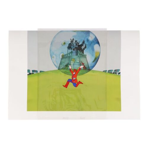 2281. Pepperlander Original Production Cel on Fine Art Print Background ### YELLOW SUBMARINE (1968)