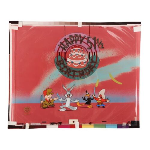 2181. Bugs Bunny, Daffy Duck, Elmer Fudd, and Yosemite Sam - Original Production Cel on Photographic Background ### (BLOOPER) BUNNY (1997)