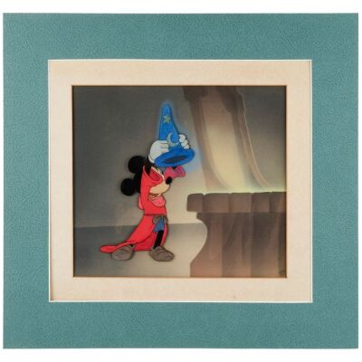 2100. The Sorceror's Apprentice - Original Production Cel on Courvoisier Background ### FANTASIA (1940)