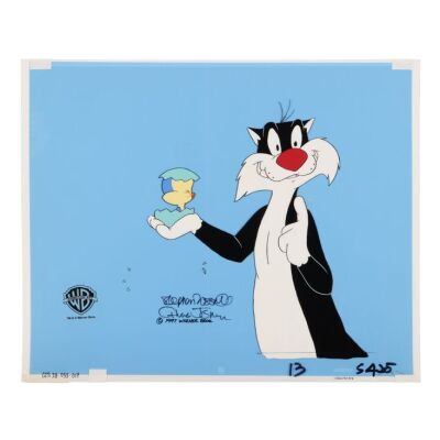 2183. Sylvester Original Production Cel Signed by Chuck Jones and Stephen Fossati ### FATHER OF THE BIRD (1997)