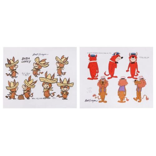 2191. Lippy the Lion, Hardy Har Har, and Baba Looey Hand-Painted Model Sheets Signed by Bob Singer ### HANNA-BARBERA