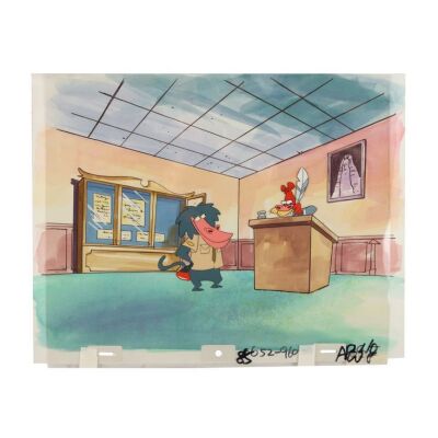 2021. I.M. Weasel and I.R. Baboon Original Production Cel Setup on Key Master Background ### I AM WEASEL (1997-1999)