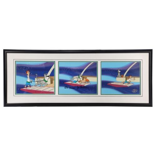 2198. 'Jane, Stop This Crazy Thing!'' Hand-Painted Limited Edition Artist's Proof Cel Display Autographed by Bill Hanna and Joe Barbera ### THE JETSONS (1962-1963)