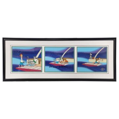 2198. 'Jane, Stop This Crazy Thing!'' Hand-Painted Limited Edition Artist's Proof Cel Display Autographed by Bill Hanna and Joe Barbera ### THE JETSONS (1962-1963)