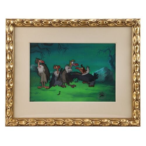 2107. Buzzy, Flaps, Dizzy, and Ziggy Original Production Cel on Hand-Painted Background ### THE JUNGLE BOOK (1967)