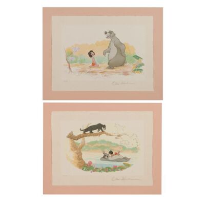 2108. Two Limited Edition Mowgli and Baloo Hand-Pulled Lithographs Signed by Ollie Johnston ### THE JUNGLE BOOK (1967)