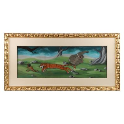 2109. Mowgli, Baloo and Shere Khan Original Production Cels on Hand-Painted Background ### THE JUNGLE BOOK (1967)
