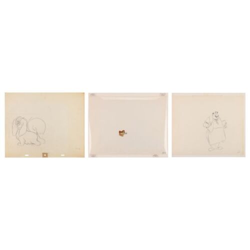 2113. Lady Original Production Cel, Tony Production Drawing and Peg Camera Layout Drawing ### LADY AND THE TRAMP (1955)