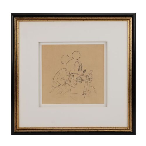2124. Framed Mickey Mouse Reading Original Production Drawing ### MICKEY PLAYS PAPA (1934)