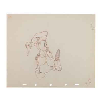 2130. Mickey Mouse Chef Original Production Drawing ### MICKEY'S TRAILER (1938)