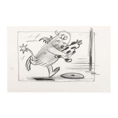 2132. Hand-Drawn Early Sulley Development Storyboard ### MONSTERS, INC. (2001)