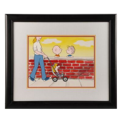 2303. Charlie Brown, Linus and Sally - Original Production Cel and Key Master Production Background ### CHARLIE BROWN
