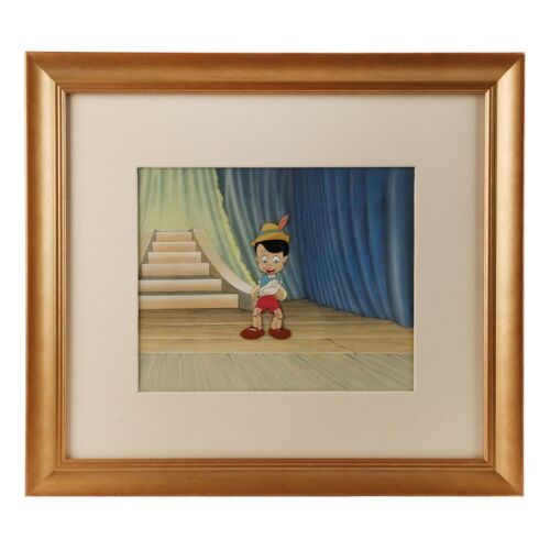 2140. Pinocchio on Stage "I've got no strings" Original Production Cel on Hand-Painted Production Background ### PINOCCHIO (1940)