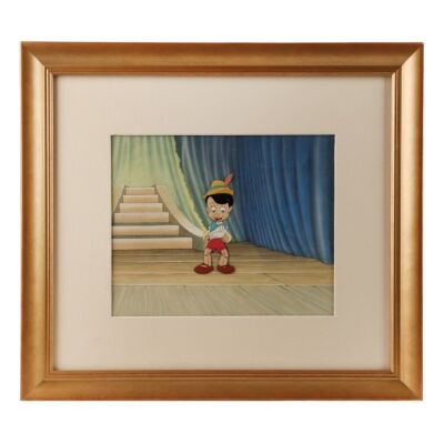2140. Pinocchio on Stage "I've got no strings" Original Production Cel on Hand-Painted Production Background ### PINOCCHIO (1940)