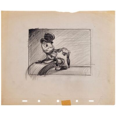 2141. Jiminy Cricket Original Layout Drawing ### PINOCCHIO (1940)